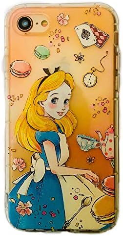 Phone Kandy® Embossed Anti Bump Shockproof Drop proof Clear Transparent Cute Cartoon TPU Silicone Case & Screen Guard (EMB03) PRIME (iPhone 5 5s SE, Alice in Wonderland)