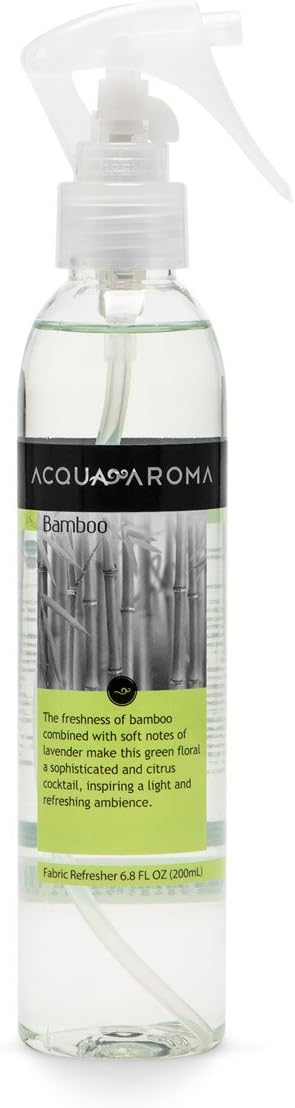 Acqua Aroma Bamboo Fabric Refresher 6.8 FL OZ (200ml) Fresh Linen