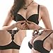 Women's Front Closure Lace Racerback Push up Bra (34B)