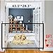 Magic Gate for Dogs Portable Folding Mesh Pet Gate Magic Gate Safety Gates Safety Fence Isolated Gauze Indoor and Outdoor Safe Guard Install Anywhere 43.3 inch x 28.3 inch