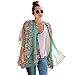 Women Sweater Coat,Beautyvan Women Boho Floral Printed Chiffon Shawl Kimono Cardigan Tops (M, Blue)