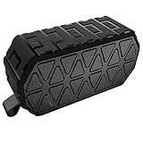 Bluetooth Speakers, ToHayie Wireless Bluetooth Speakers with 1000mAh Battery, 66- Foot Bluetooth Range & Built-in Mic for iPhone, Samsung and More (Black)