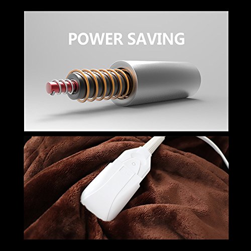 YONGTONG Heated Blanket, 100% Luxurious Supersoft Flannel, Electric Heating Bed Toppers with EasySet Control and Timer, Fast Heating Technology, Ultra-Fresh Anti-bacteria Extra Comfort (TWIN size)