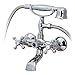 Mochiglory Vintage Brass Bathroom Handle Shower Combo 4.7