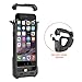 iPhone 6 Battery Case, [MFI Apple Certified] Trianium iPhone 6 Portable Charger (4.7 Inches) [Black/Silver]-3500mAh External Power Bank iPhone Protective Charging Case Back Heavy-Duty [Inlaid Metal]