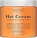 Uptown Cosmeceuticals Hot Anti Cellulite Cream 4 fl. oz. - 100% Natural Cellulite Treatment, Promotes Supple & Toned Skin, Muscle Relaxant & Pain Relief Cream