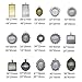 JulieWang Mixed Setting Tray Pendant with Glass Cabochons Bronze Silver for Jewelry Making (#6)
