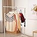 HOUSE DAY Space Saving Hangers Black, 16 Pack, Smart Closet Organizer Space Saver, Sturdy Plastic Clothes Hangers for All Types of Clothes, Closet Organizers and Storage, College Dorm Room Essentials