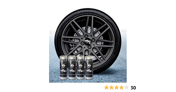 Sophisticauto Lote de 4 Full Dip Antracita Metalizado Mate