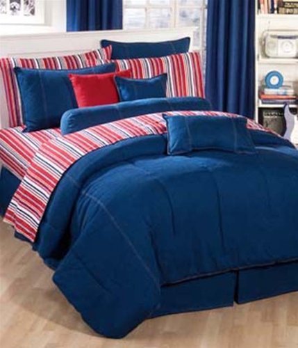 Amazon Com American Denim Comforter Set Queen By Kimlor Home