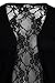 My1stWish Womens 78S Floral Lace Back Ladies Long Boyfriend Summer Cardigan Size 4/6 Black