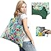 Foldable Reusable Grocery Bags for Shopping with Top Zipper Recycle Folding Tote for Travel Beach Shopper Women Reusable Shopping Bags Washable Waterproof Lightweight Sturdy Foldable Fashion Bag