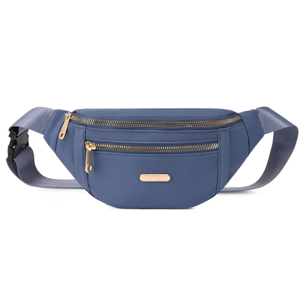 Estwell Bum Bag Fanny Pack Men Women Fashion Festival Fanny Pack Travel Waist Pack Lightweight Adjustable Waist Bag for Running Walking Hiking Jogging, Blue