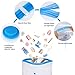 HOMEIDEAS Premium Space Saver Bags, 16 Pack Vacuum Storage Bags (6 Medium, 4 Large, 4 XL, 2 Jumbo) with 2 Free Roll Up Bags no Vacuum Needed and 1 Free Hand Pump
