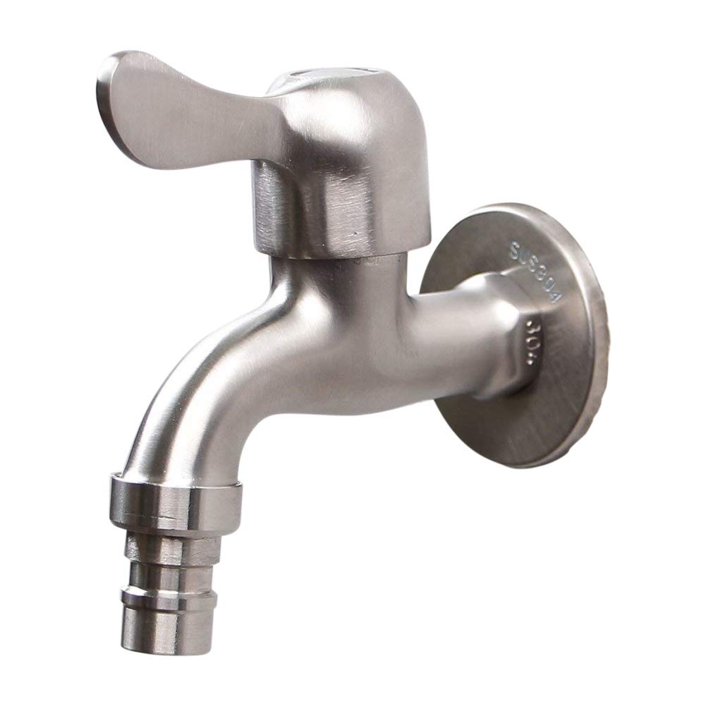Cast 304 Stainless Steel Mixer Tap Drain Valve Tap 1/2 Inch