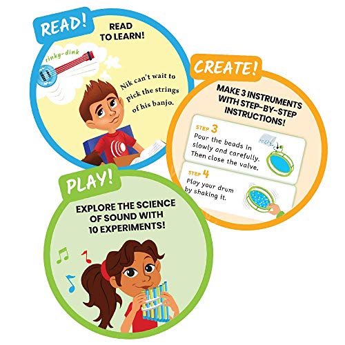 hand2mind Science Kit Music Maker, STEM Activities for Kids Ages 57