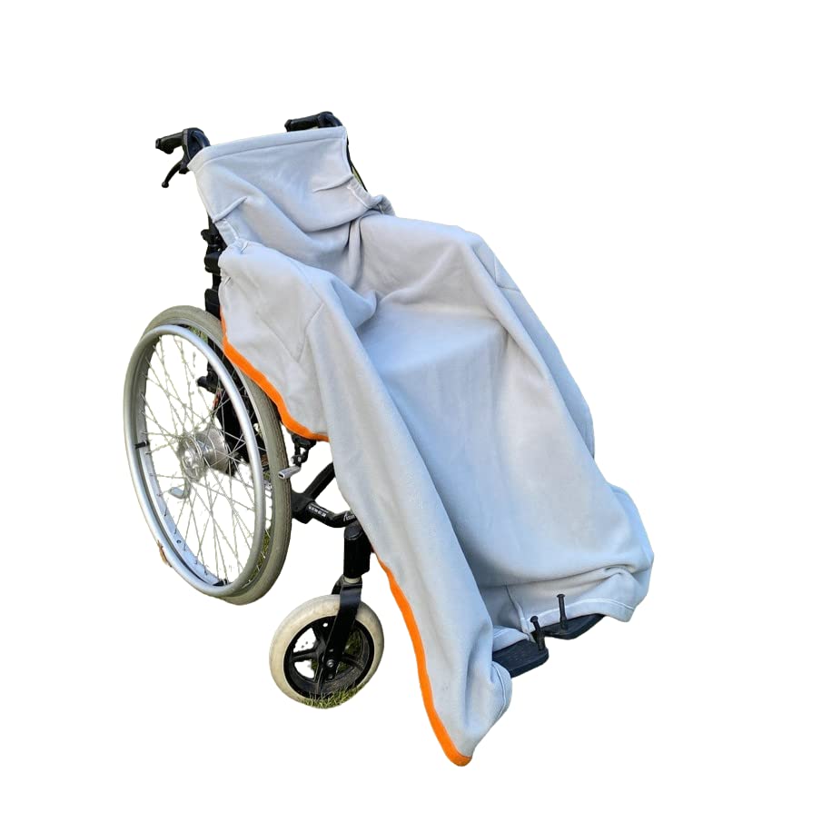 BundleBean Wheelchair Fleece Cosy wrap. Warm, Fleece Leg wrap, footmuff Fitting All Adult wheelchairs and Mobility Scooters. Easy to fit and Fasten. Cozy Toes Provides Warmth and Protection