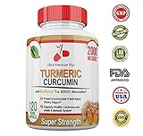 SUPER STRENGTH 2000mg - Turmeric Curcumin With BioPerine (Black Pepper) extract. 120 Fast Acting Pills - Natural anti-inflammatory Supplement to Support the REDUCTION OF JOINT PAIN & INFLAMMATION.