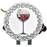 Giggle Golf Bling Red Wine Ball Marker & Grapes Hat Clip