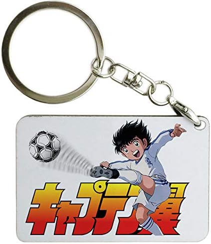 Anime Captain Tsubasa Keychain Cartoon Figure Tsubasa Taro Misak Pendants Wooden Key Ring fans Gift kids Bag Pendant Jewelry