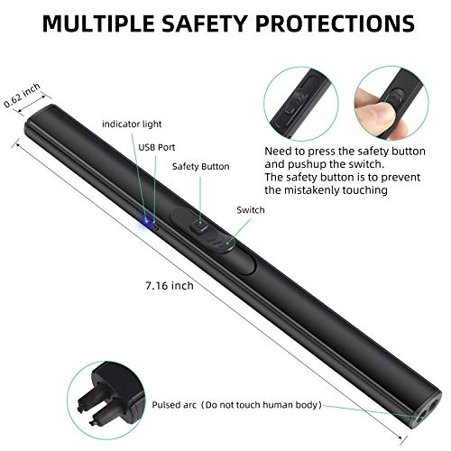 HAPPYLIFE Lighters Candle Lighter Portable Charging Flameless Upgrade