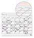 Magnetic Dry Erase Calendar And Weekly Planner. White Board With 5 Erasable Liquid Chalk Markers. Dry Erase Laminated Calendar for Fridge. Schedule Board for To-Do Lists, Home, Office, School and More