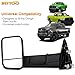 SCITOO Towing Mirrors fit 2009-2016 for Dodge for Ram 1500 2010-2016 for Ram 2500 3500 with Power Heated Temperature Sensor Amber Turn Signal Puddle Manual Folding and Flip up Features