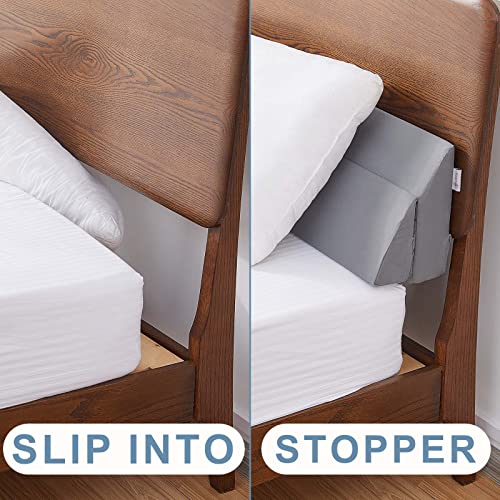 Limthe Queen Bed Wedge Pillow,Bed Gap Filler,Headboard Pillow,Mattress