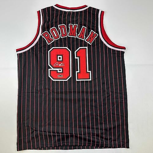Amazon.com: Outerstuff Dennis Rodman Chicago Bulls #91 Black