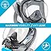 Wildhorn Seaview 180 V2 Full Face Snorkel Mask. Snorkeling Gear for Adults, Young, and Kids. Snorkel Mask Adult with FLOWTECH Advanced Breathing System, Panoramic Side Snorkel Set Design