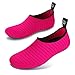 JIASUQI Summer Barefoot Water Skin Shoes Aqua Socks for Surf Beach Pink US 5.5-6.5 Women, 5-5.5 Men