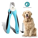 No pain Dog Nail Clipper & Trimmer -- Safety Switch to prevent over cut - 5-minu