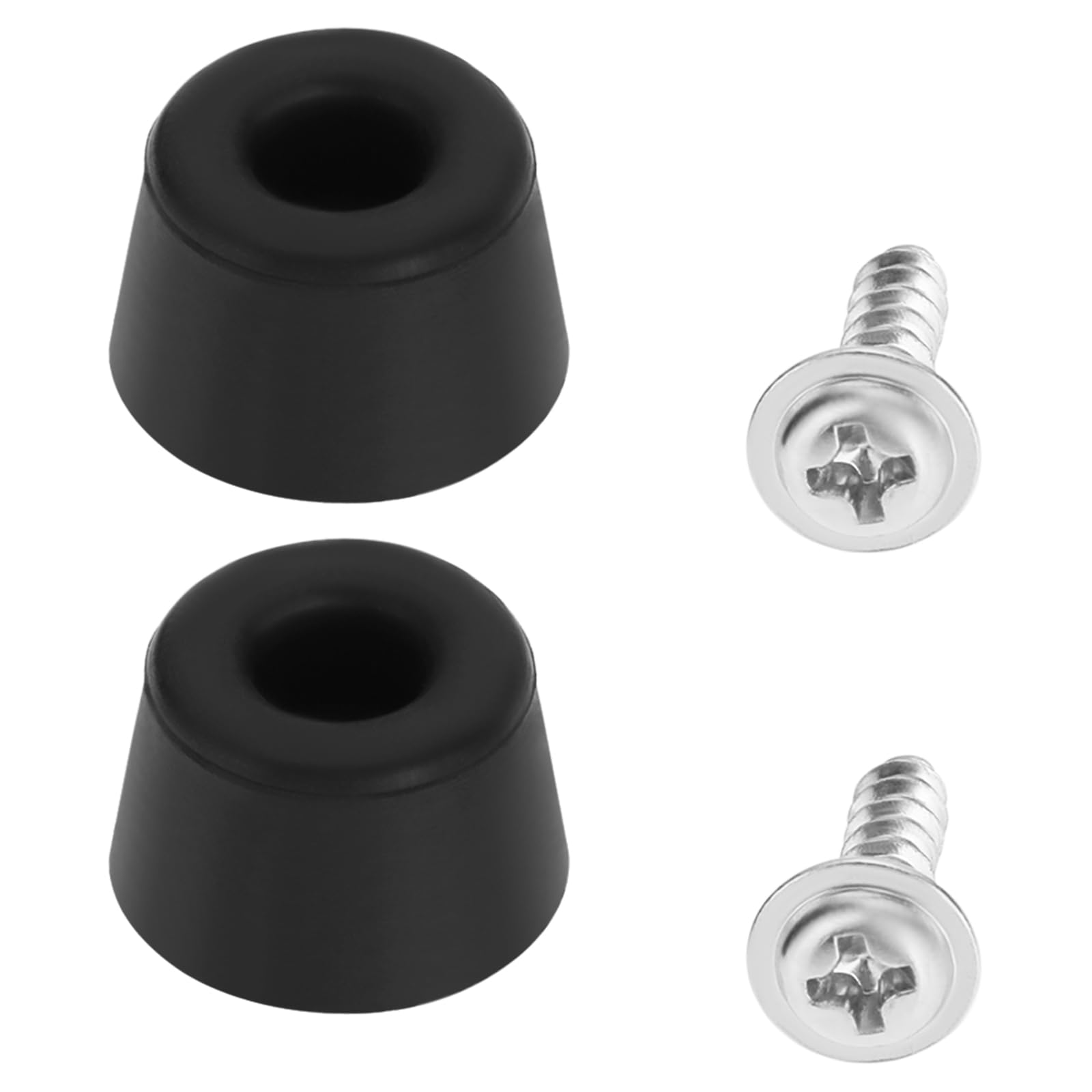 ECSiNG 2Pcs Hob Sink Glass Lid Rubber Bump Stop Rubber Feet Replacement Part Base 15.5mm Top 12.5mm High 9.5mm Compatible with Thetford Hob