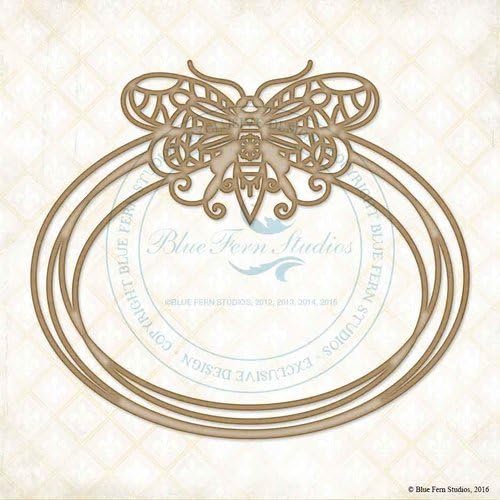 Blue Fern Studio Chipboard - Butterfly Rings