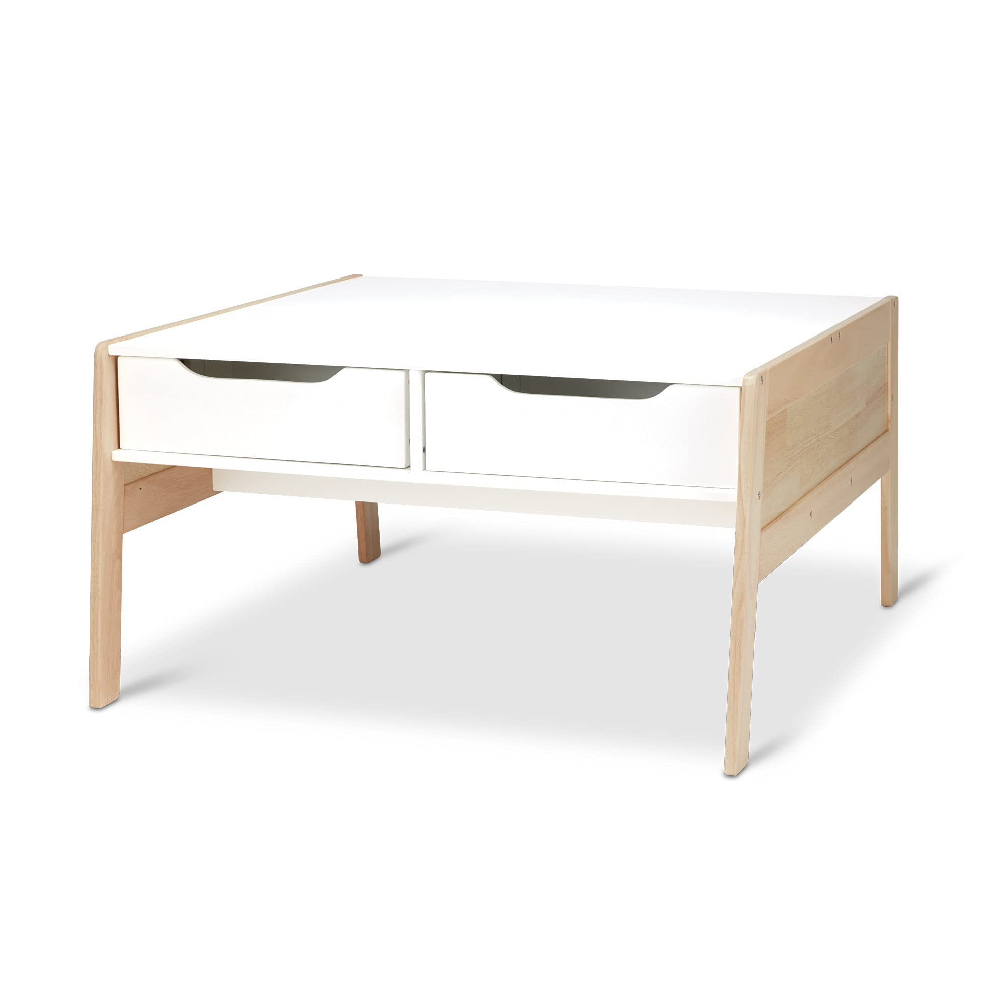 Melissa & Doug Kids Furniture Wooden Art & Activity Table with Bins Wooden Kids Activity Table, With Storage