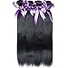 Cranberry Hair 12 14 16 Inches Brazilian Straight Hair 3 Bundles Unprocessed Brazilian Human Hair Extensions 100g/Bundle Natural Black