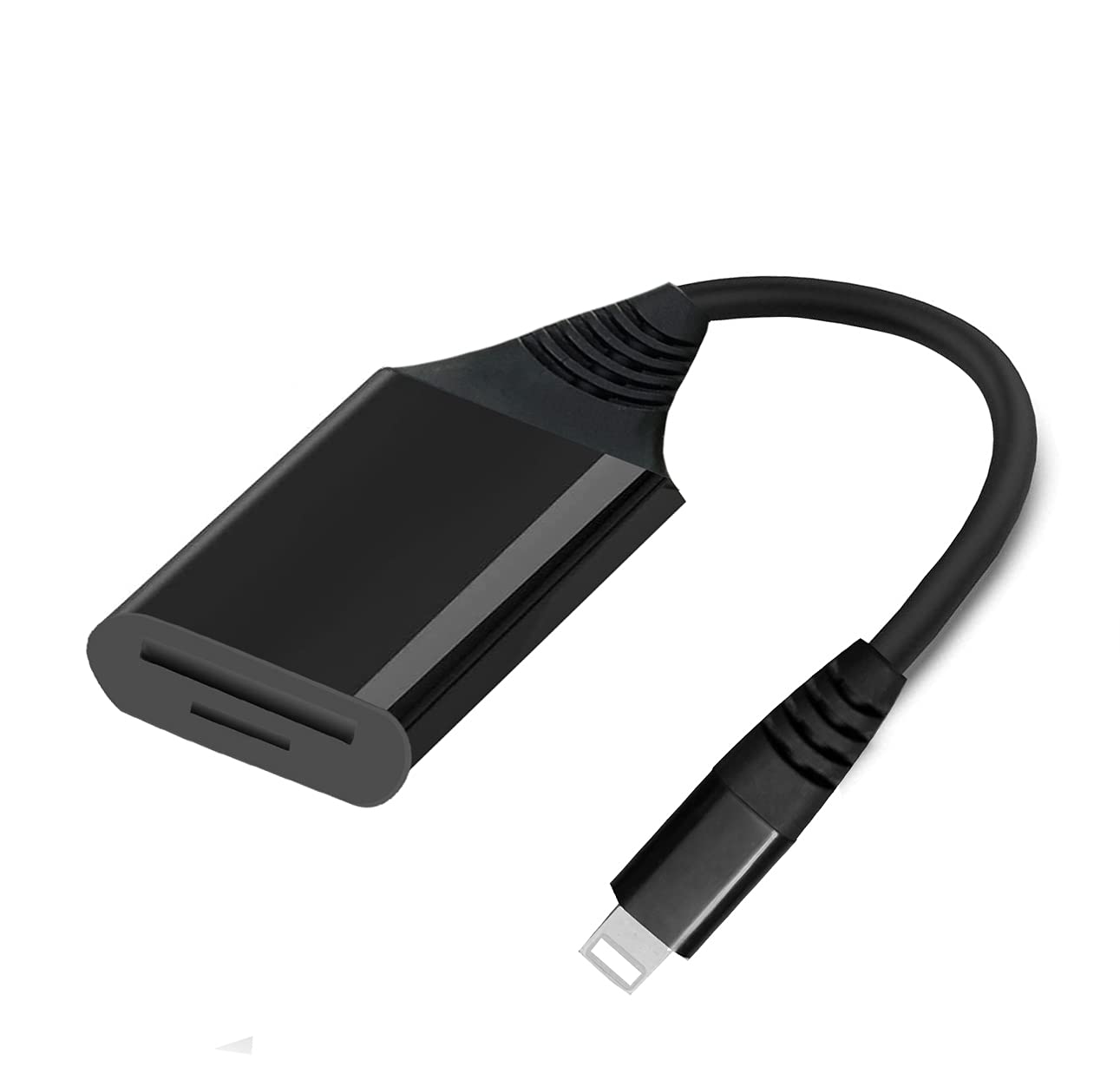 SD Card Reader Compatible with iPhone iPad, 2 in 1 SD/MicroSD Camera Memory Card Adapter for iPhone