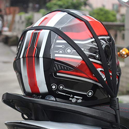 Portable Motorcycles Cargo Helmet Luggage Holder Net Buckle Rope Strap Hook Elastic 60cm 1pc - Thumbnail 3