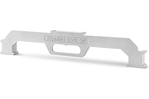 YUUCOO 24 Inch Framing Tools, Framing Stud Layout Tool, 24'' On-Center Precision Wall Stud Framing Tool, Stud Framing Spacer Tool, 100% Cast Aluminum Framing Spacing Tool