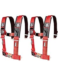 XTR Off Road Pro Armor   juego de 2 arneses de seguridad de 2 pulgadas, 4 puntos de seguridad, negro