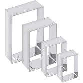 Rectangle Cookie Cutter ANCKNE Stainless Steel Rectangle Biscuit Molds Square Pastry Molds Fondant Cake Cookie Cutter Set 1 Inch Depth
