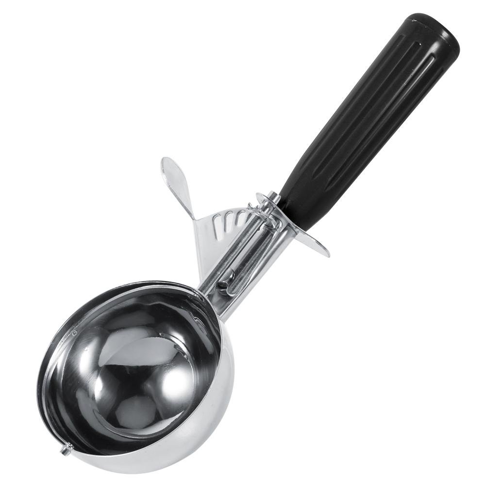 Ice Cream Scoop - Stainless Steel Ice Cream Scoop with Plastic Handle, Equipped with a Release Lever Include Size 3.14inch, 2.83inch, 2.56inch,2.17inch,2.05inch,1.65inch,etc(Black(4.7cm))