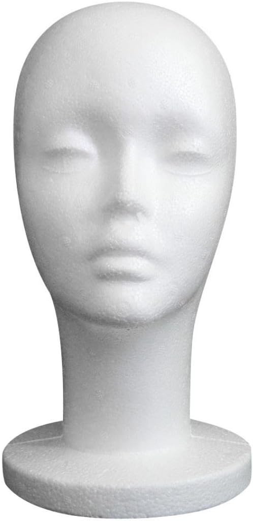 styrofoam wig head