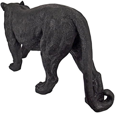 Design Toscano Shadowed Predator Black Panther Backyard Statue, Giant