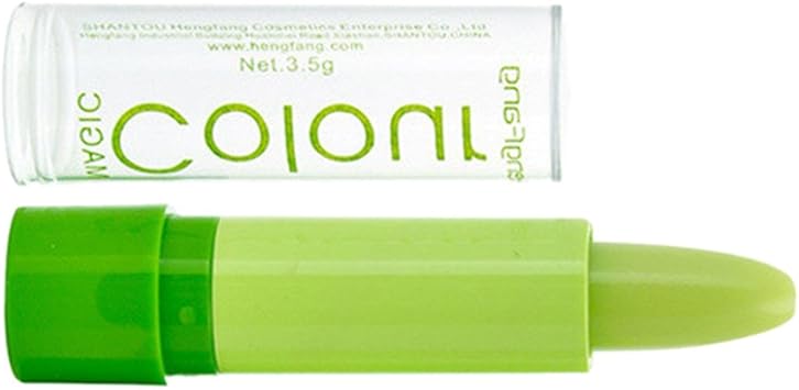 Magideal Fruit Vert Rouge à Lèvres Magique Couleur Changeable à Température De Lèvre Longue Tenue Hydratant Baumes Teintés Rose