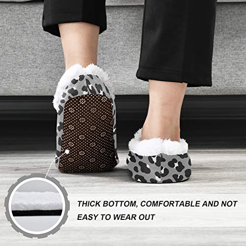 51kwZyBYU0L PUXUQU Zapatillas de casa para mujer, color gris, estampado de leopardo, para casa, dormitorio, pantuflas para mujeres… PUXUQU Zapatillas de casa para mujer, color gris, estampado de leopardo, para casa, dormitorio, pantuflas para mujeres… - Imagen 7