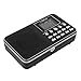 Mfine 938B Black Portable Speaker AM/FM Radio Music Player Micro SD/TF Card