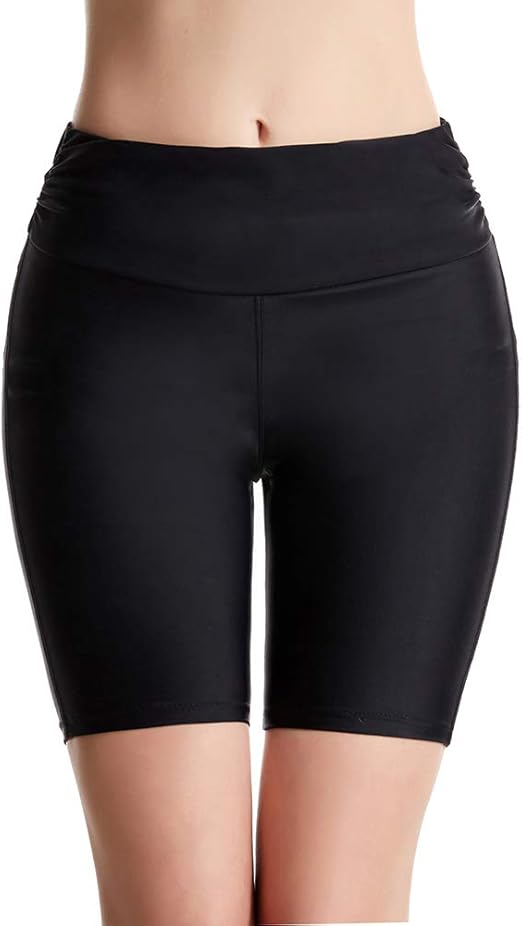 high waisted swim capris