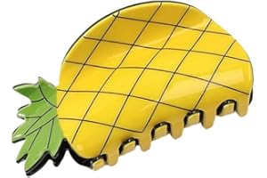 1pc Summer Fruit Hair Clip Pineapple Avocados Hair Claw Fashion Shark Clips For Women