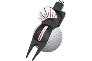 PUR3 Golf Divot Repair Tool and Ball Marker with Putting Aim and Built in Club Cleaning Brush (Single and 2 Pack) Strong Magnetic Prong | Ball Line Marker | Putting Aid | 4 in 1 Golf Divot Tool